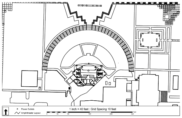 Use this blank map to begin your layout for your event.