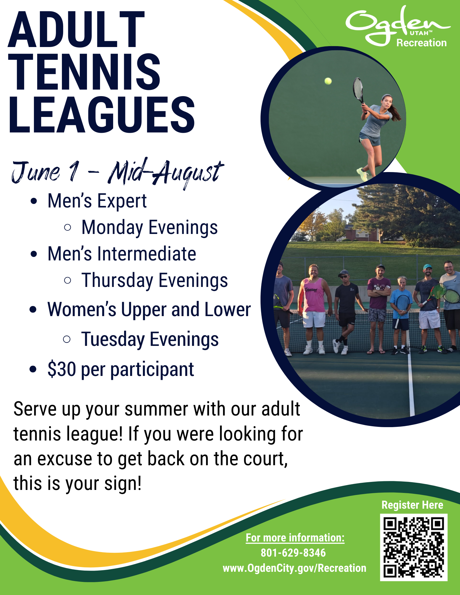 Tennis Leagues Flyer
