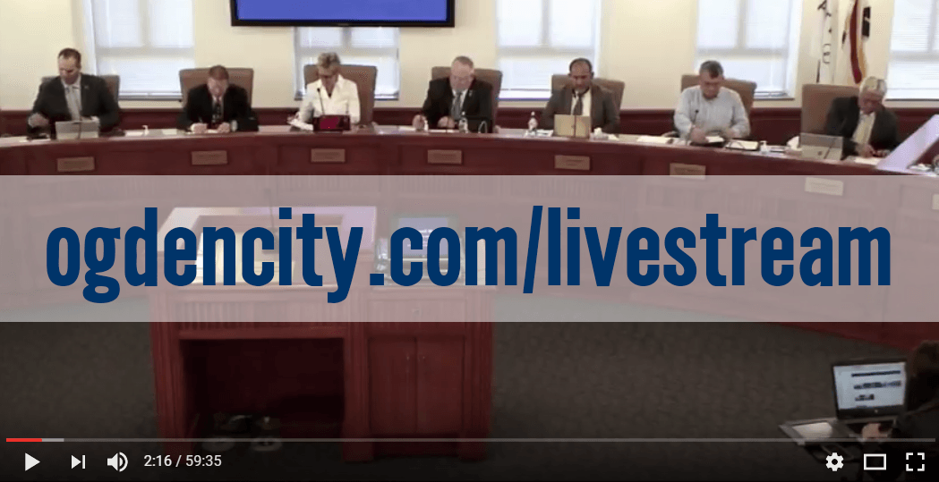 Ogden City Council now live streaming meetings