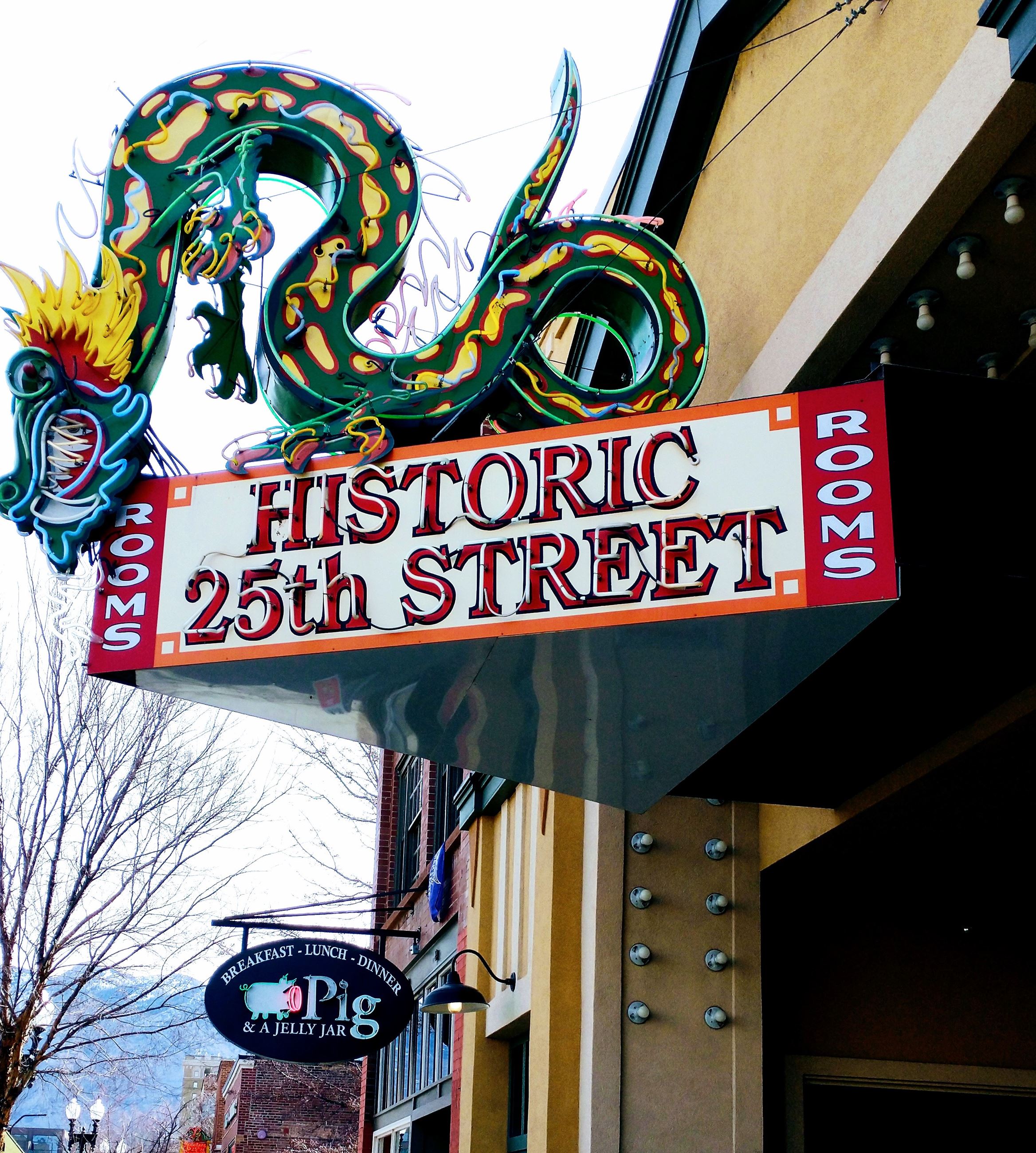 Dragon Sign on Historic 25th